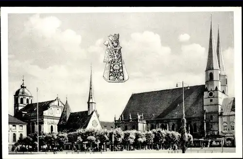 Ak Altötting in Oberbayern, Kapellplatz, Gnadenbild