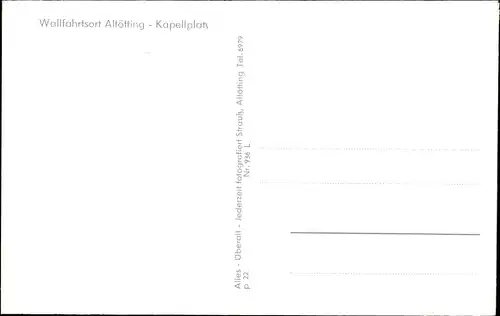 Ak Altötting in Oberbayern, Kapellplatz, Gnadenbild