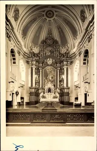 Ak Altötting in Oberbayern, Basilika St. Anna, Hochaltar