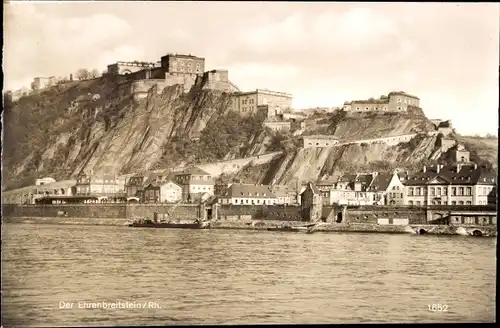 Ak Ehrenbreitstein Koblenz am Rhein, Gesamtansicht