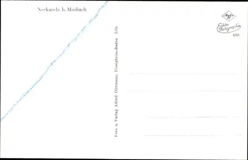 Ak Neckarelz Mosbach am Odenwald, Gesamtansicht