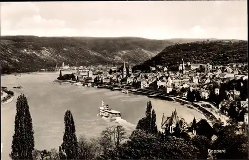 Ak Boppard am Rhein, Gesamtansicht