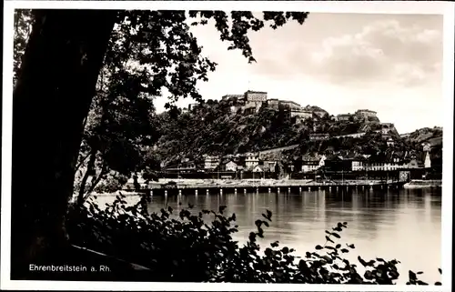 Ak Ehrenbreitstein Koblenz am Rhein, Gesamtansicht