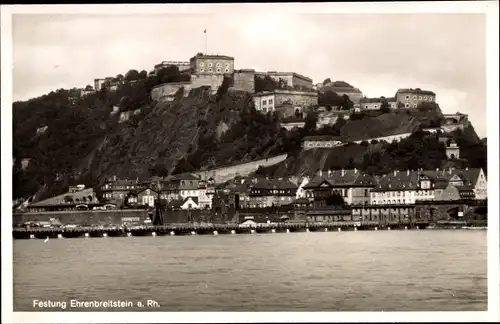 Ak Ehrenbreitstein Koblenz am Rhein, Gesamtansicht, Festung