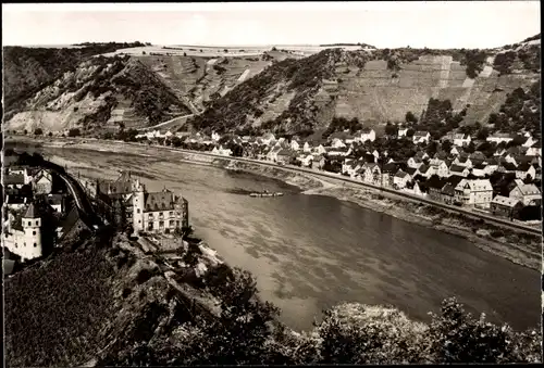 Ak Niederfell an der Mosel, Gesamtansicht, Burg