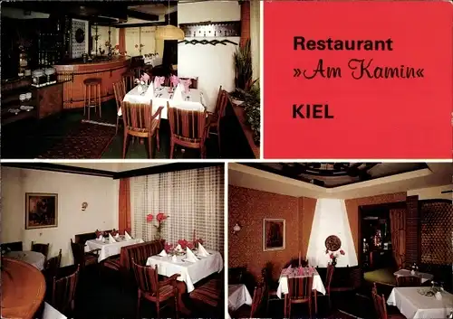 Ak Hansestadt Kiel, Restaurant Am Kamin