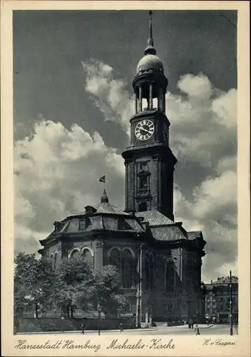 Ak Hamburg Mitte Altstadt, Michaeliskirche