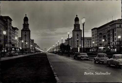 Ak Berlin Friedrichshain, Stalinallee