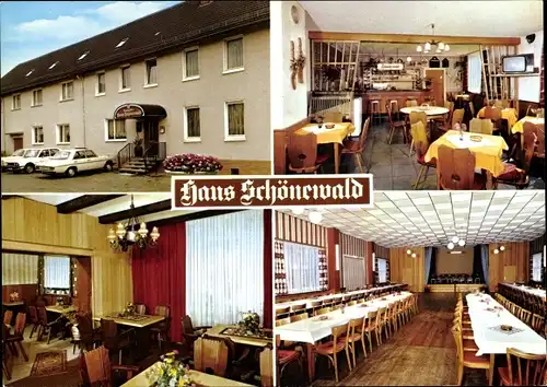 Ak Simmershausen Fuldatal in Hessen, Gasthof Haus Schönewald