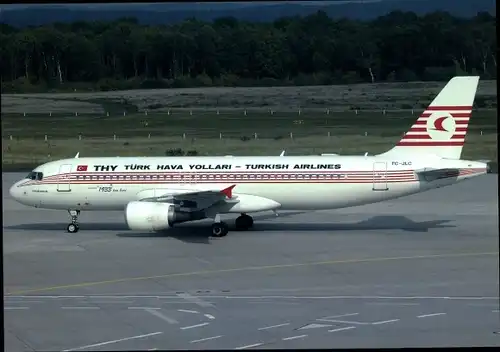 Ak Türkisches Passagierflugzeug, THY Turkish Airlines, Airbus A320-214