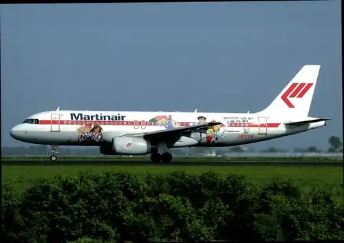 Ak Niederländisches Passagierflugzeug, Martinair, Airbus A320-232