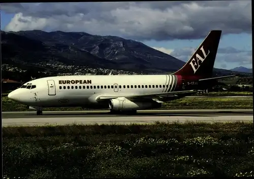 Ak Britisches Passagierflugzeug, EAL, European, B737-229