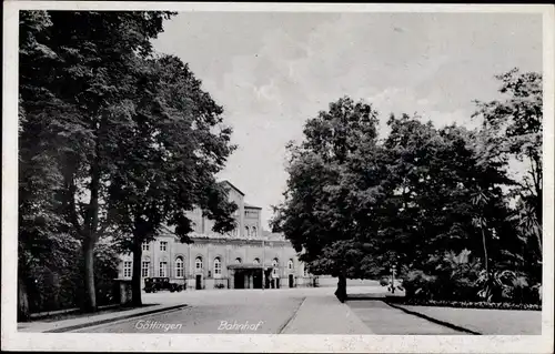 Ak Göttingen in Niedersachsen, Bahnhof, Frontseite