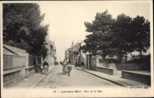 Ak Luc sur Mer Calvados, Rue de la Mer