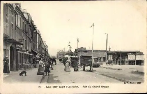 Ak Luc sur Mer Calvados, Rue du Grand Orient