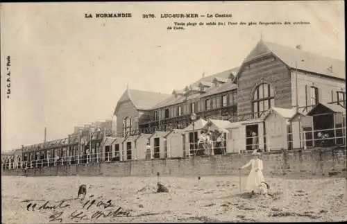 Ak Luc sur Mer Calvados, Le Casino, la Plage