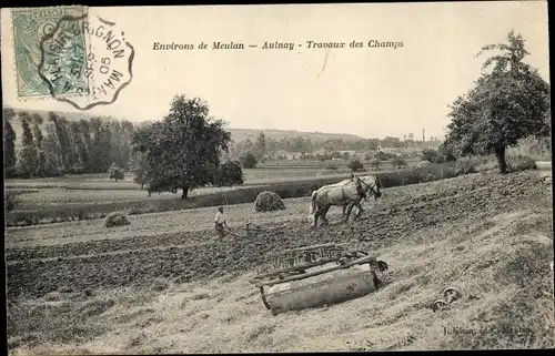 Ak Aulnay Yvelines, Travaux des Champs