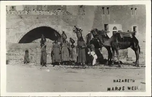 Foto Ak Nazaret Nazareth Israel, Marys Well