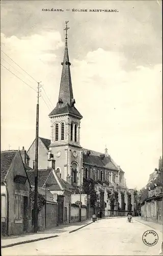 Ak Orléans Loiret, Eglise Saint Marc