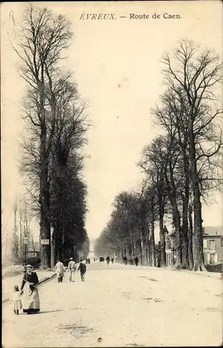 Ak Évreux Eure, Route de Caen