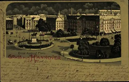 Litho Hannover in Niedersachsen, Ernst August Platz