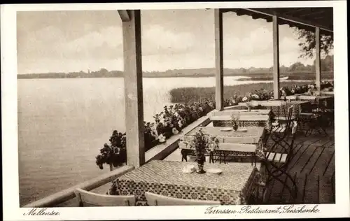 Ak Am Mellensee Brandenburg, Seeschenke Mellensee, Seeterrasse