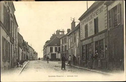 Ak Guignes Rabutin Seine et Marne, Grande Rue