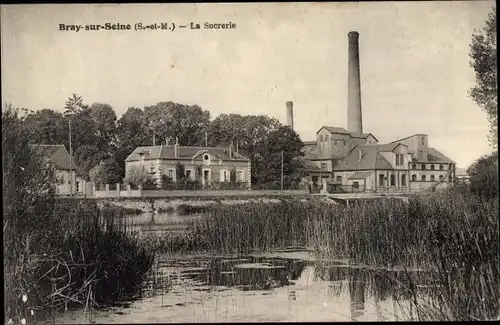 Ak Bray sur Seine Seine et Marne, La Sucrerie