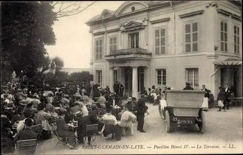 Ak Saint Germain en Laye Yvelines, Pavillon Henri IV, La Terrasse