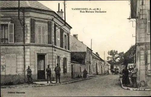 Ak Varreddes Seine et Marne, Rue Moreau Duchesne