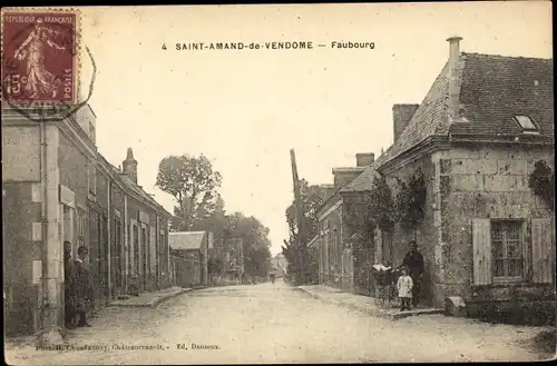 Ak Saint Amand de Vendome Loir et Cher, Faubourg