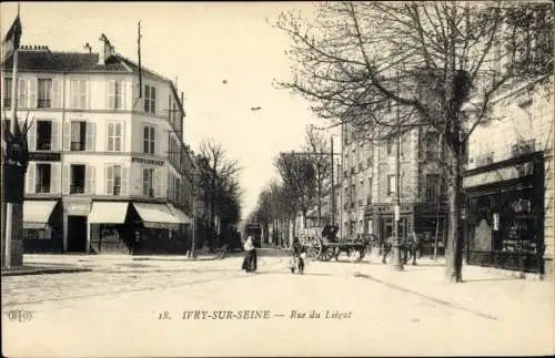 Ak Ivry sur Seine Val de Marne, Rue du Liégat