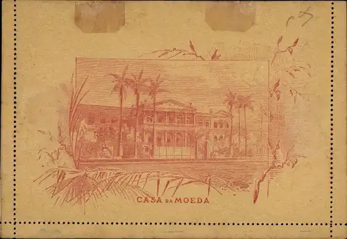 Ganzsachen Ak Brasilien, 80 Reis, Casa da Moeda