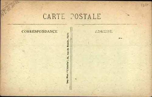 Ak Saint Cloud Hauts de Seine, Le Parc, Allee des Soupirs ou fut assassine Henri III, le 1 aout 1589