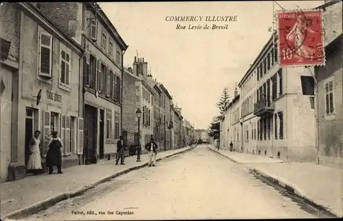 Ak Commercy Lothringen Meuse, Rue Levee de Breuil