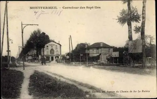 Ak Montfermeil Seine Saint Denis, Carrefour des Sept Iles