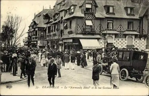Ak Deauville Calvados, Le Normandy Hotel, Rue Gontaut Biron