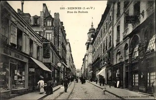 Ak Rennes Ille et Vilaine, Rue de Rohan