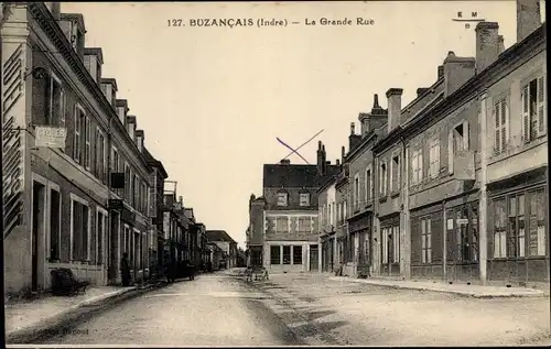 Ak Buzançais Indre, La Grande Rue