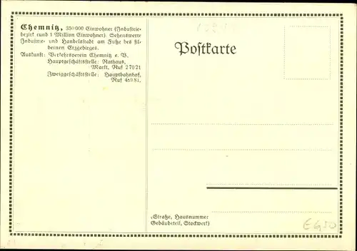 Ak Chemnitz in Sachsen, Staatliche Akademie für Technik, Hundertjahrfeier 1936