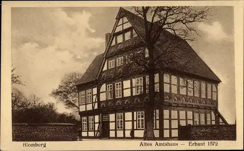 Ak Blomberg im Kreis Lippe, Altes Amtshaus