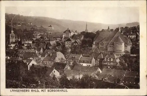 Ak Langenberg Velbert im Rheinland, Bürgerhaus