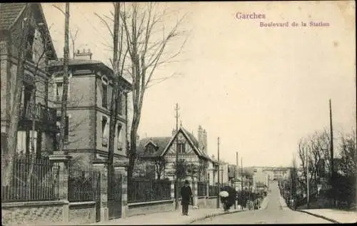 Ak Garches Hauts de Seine, Boulevard de la Station