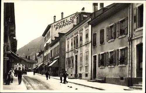 Ak Vallorbe Kanton Waadt Schweiz, Hotel de France