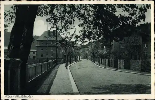 Ak Bad Gottleuba Berggießhübel, Straßenpartie