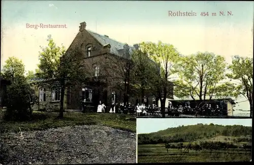 Ak Rothstein Rotstein Reichenbach in der Oberlausitz, Bergrestaurant