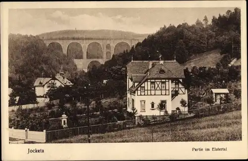 Ak Jocketa Pöhl Vogtland, Partie im Elstertal