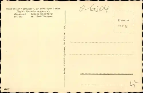 Ak Bad Köstritz in Thüringen, Oelsdorfmühle