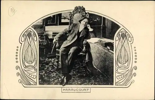 Passepartout Ak Schriftsteller Edmond Haraucourt, Les Annales Politiques et Literaires