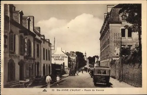 Ak Sainte Anne d'Auray Morbihan, Route de Vannes